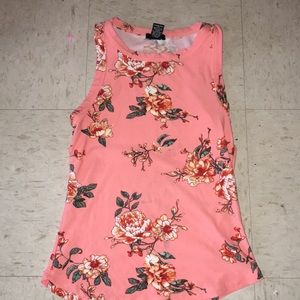 A pink flower shirt